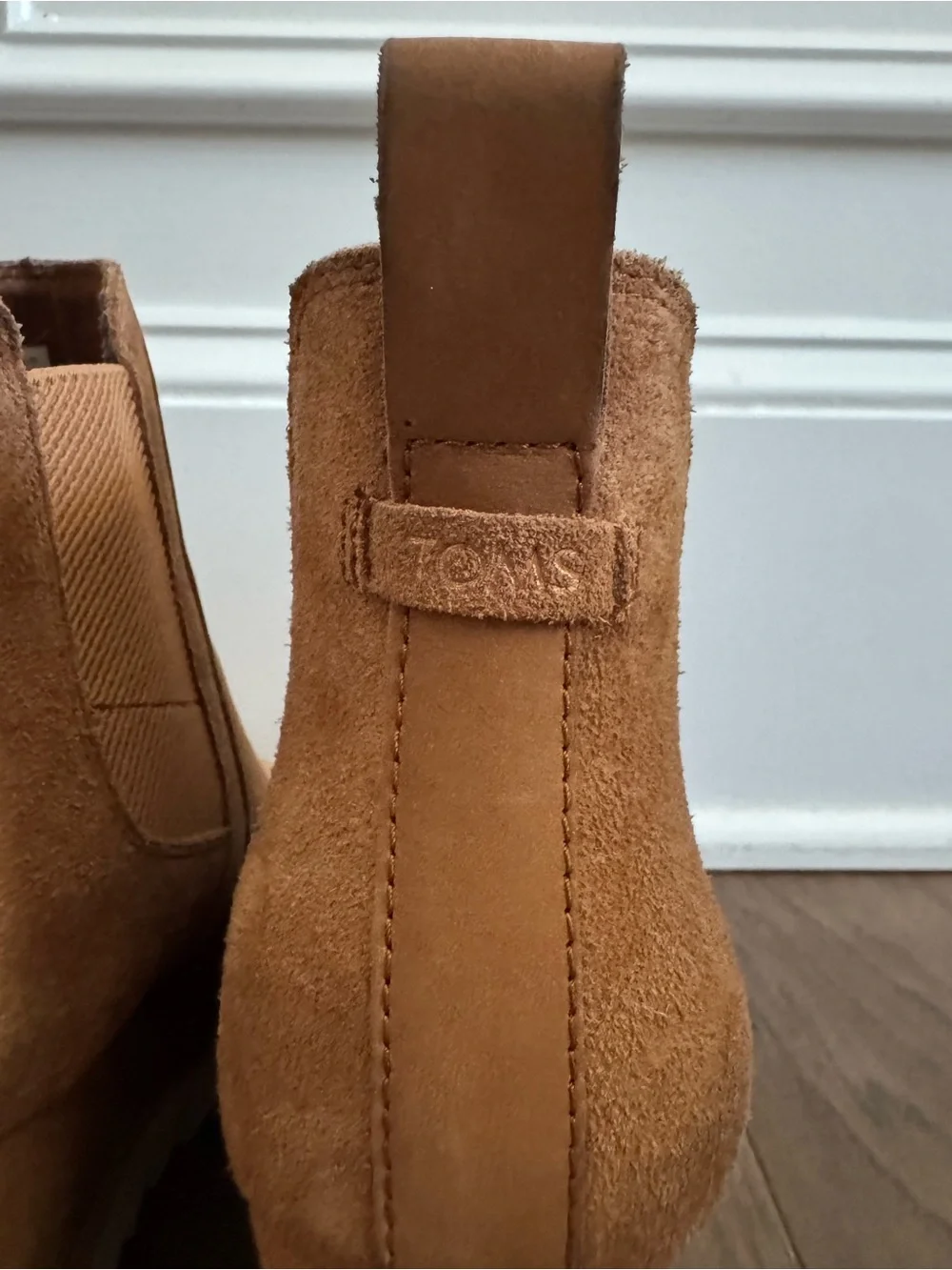 Toms Tan Wedge Chelsea Ankle Boots